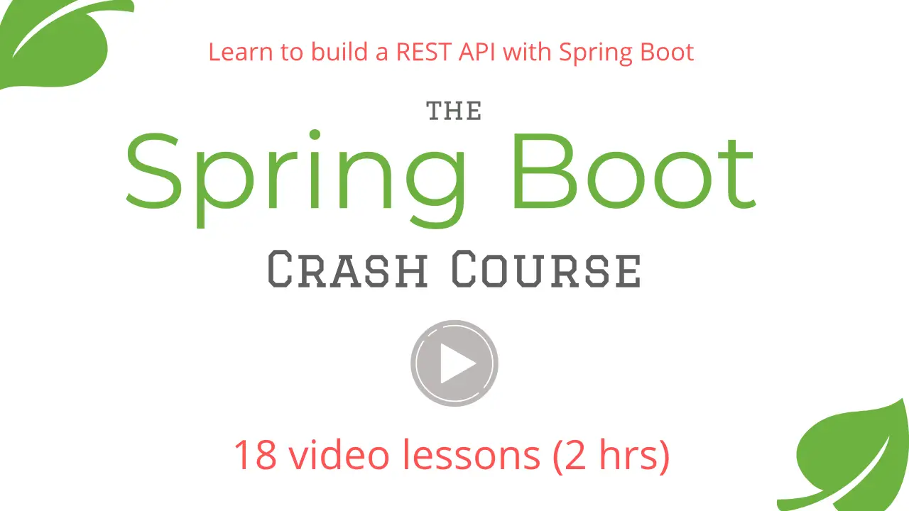 spring boot course